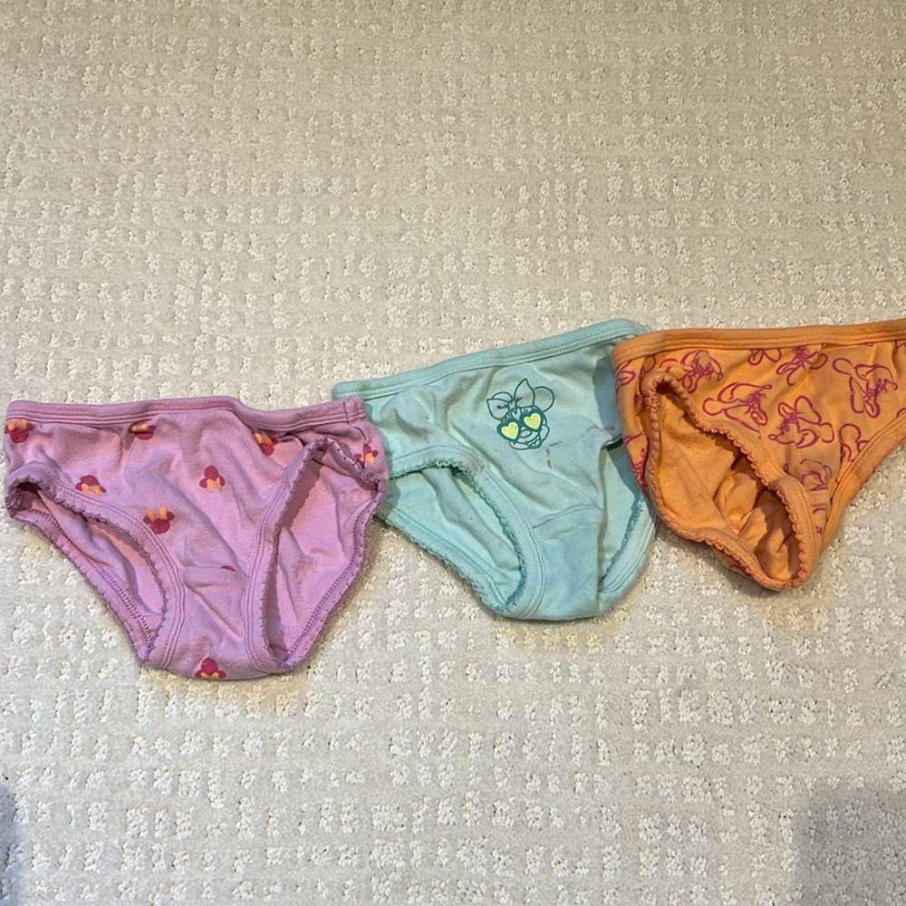 Baby gap Disney Minnie Mouse toddler girl 2-3 years organic cotton underwear - Picture 7 of 10